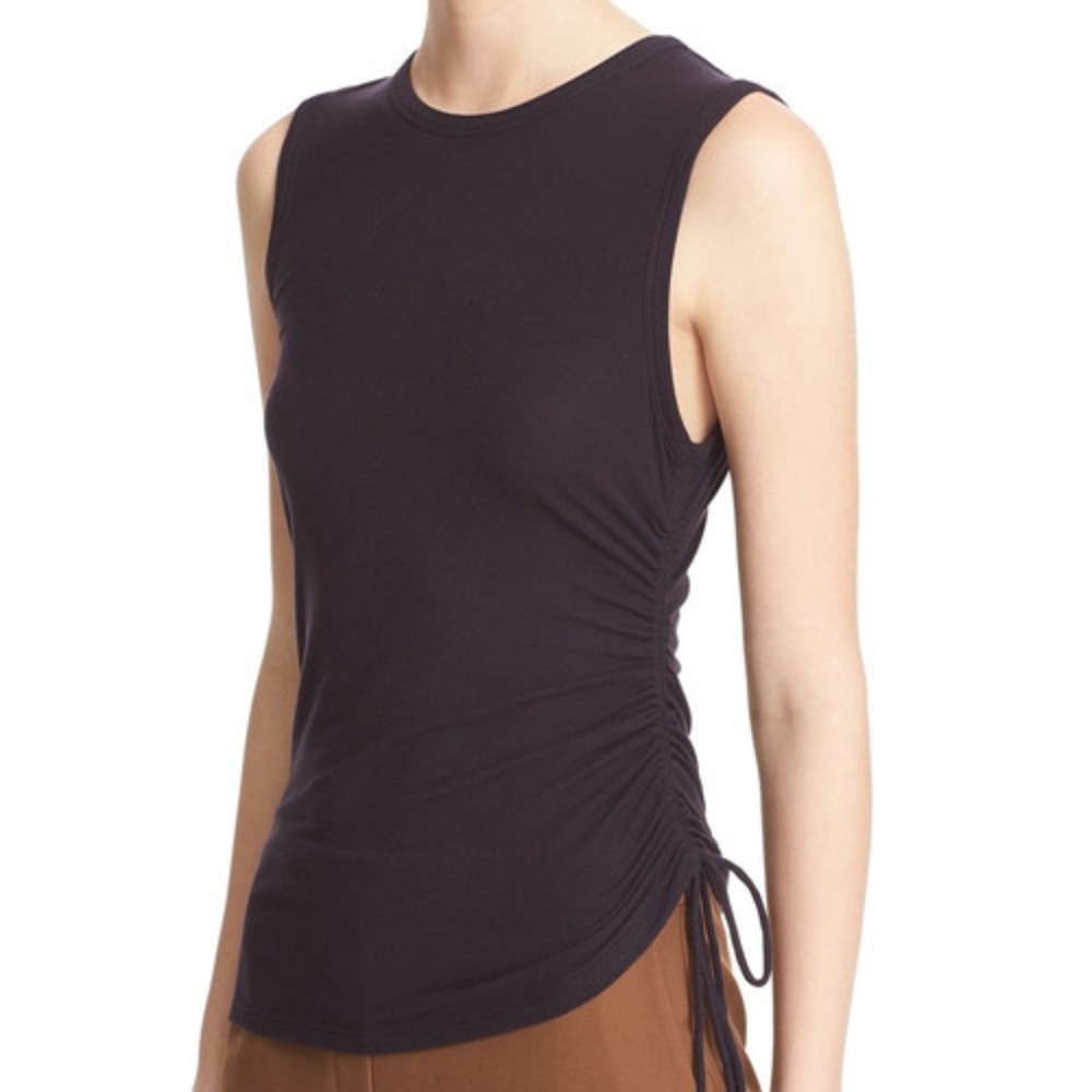 NWT Theory Rimaeya Drawstring Ribbed Tank Top